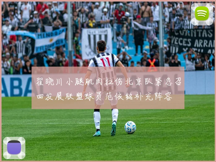 翟晓川小腿肌肉拉伤北京队紧急召回发展联盟球员范依铭补充阵容